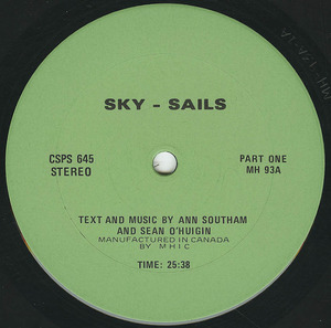 Ann southam   sky   sails label 01
