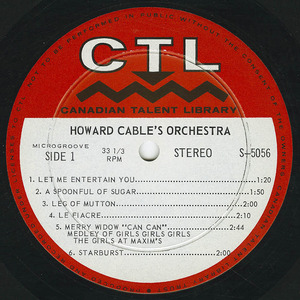 Howard cable orchestra ctl 5056 label 01