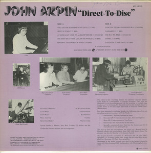 John arpin   direct to disc back