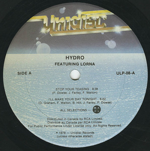 Hydro featuring lorna   hydro label 01
