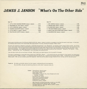 James j. janson   what's on the other side back