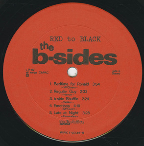 B sides   red to black 2nd copy label 02