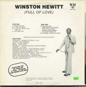 Winston hewitt   full of love back