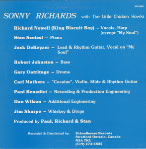 Sonny richards with the little chicken hawks back