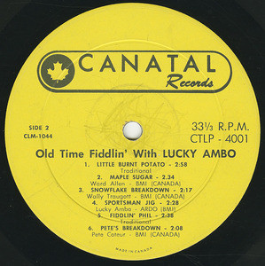 Lucky ambo   old time fiddlin' label 02