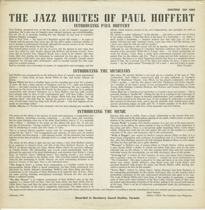 Paul hoffert   the jazz roots of back