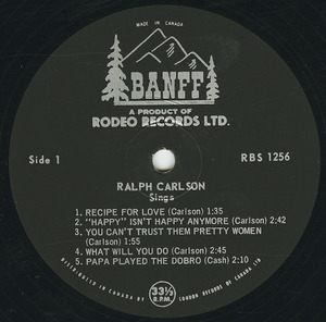 Ralph carlson   sings label 01