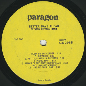 Greatrix freedom band   better days ahead label 02