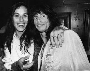 Ronnie sweetheart %28the throbs%29   steven tyler %28aerosmith%29. photo by bob gruen