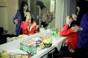 The throbs backstage uk tour 1991. sweetheart  danny   ronnie.