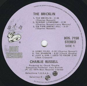 Charlie russell   the bricklin mint label 01