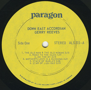 Gerry reeves   down east accordion label 01