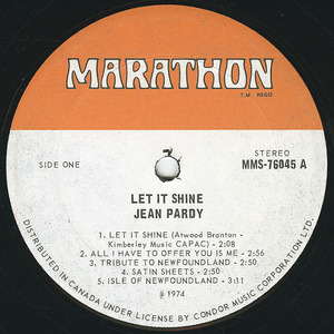 Jean pardy   let it shine label 01