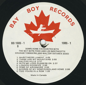 Bay boys   down home favourites label 01