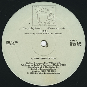 Jubal   thoughts of you label 01