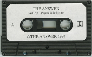 Cassette   the answer   psychedelic rehearsal 94 cassette 01