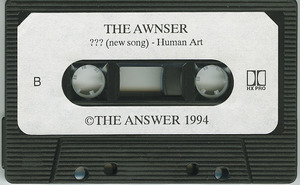 Cassette   the answer   psychedelic rehearsal 94 cassette 02