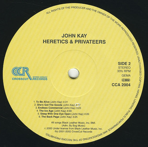 John kay   heretics   privateers label 02