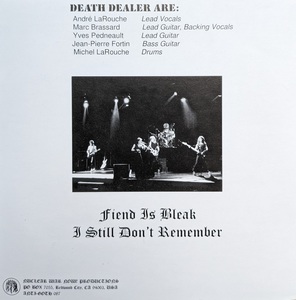Death dealer   strange cuts 1984   backcover