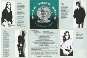 Cd zombie roof   fashionably green insert foldout side 01