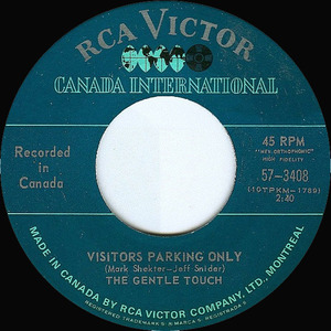 Gentle touch   visitors parking only bw one way ride %28picture sleeve%29 %282%29