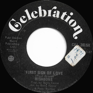 Wishbone   first sign of love bw make me believe in you %281%29