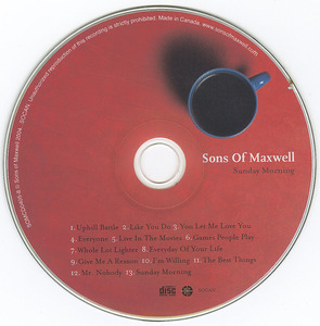 Sons of maxwell   sunday morning cd