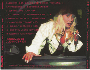 Cd raunch   warning obscene material inlay back