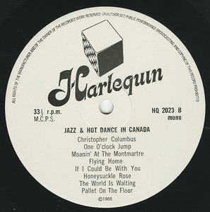 Va jazz and hot dance in canada 1916 1949 label 02