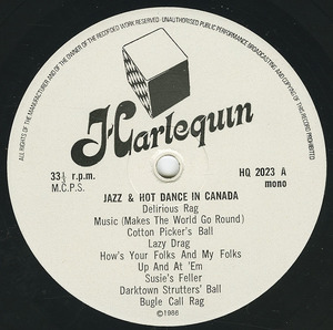 Va jazz and hot dance in canada 1916 1949 label 01