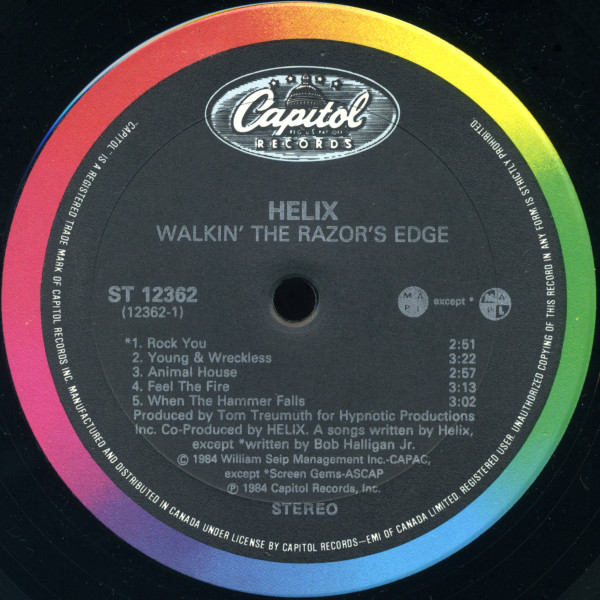 Helix - Walkin the Razor's Edge