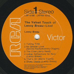 Lenny breau   the velvet touch live label 01