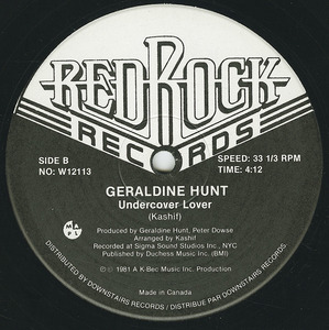 Geraldine hunt   it doesn't only happen at night bw undercover lover vinyl 02