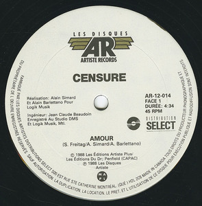 Censure   foxy lady bw amour label 02