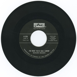 45 marlene beaudry   roses  rain and yesterday bw i'm what you'd call leavin' vinyl 02