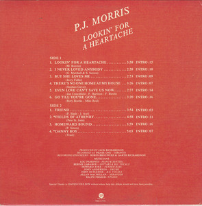 P.j. morris   lookin' for a heartache back