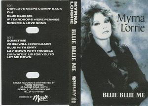 Cassette myrna lorrie   blue blue me front