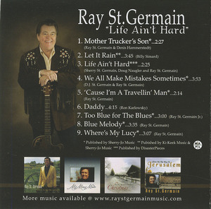 Cd ray st. germain   life ain't hard back