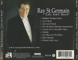 Cd ray st. germain   life ain't hard inlay back