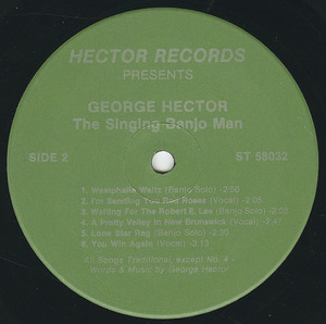 George hector   the singing banjoman label 02