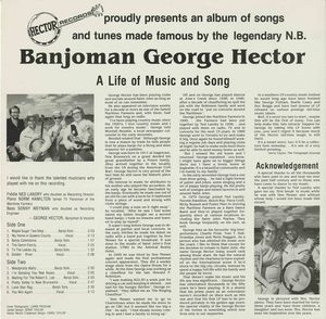 George hector   the singing banjoman back