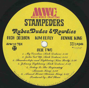 Stampeders   rubes  dudes   rowdies label 02