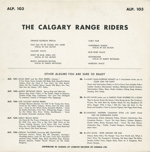 Calgary range riders   st back