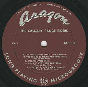 Calgary range riders   st label 01