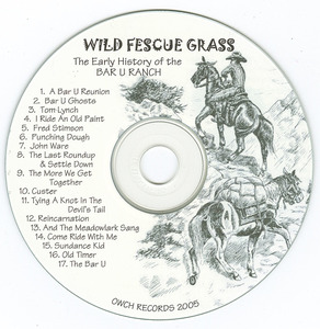 Cd rob osberg   al owchar   wild fescue grass cd