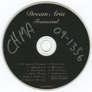 Cd dream aria   transcend cd