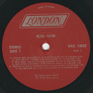 Russ gurr   hogs are beautiful label 01