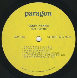 Roy payne   goofy newfie label 02