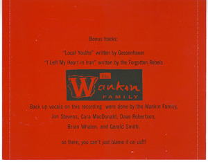 Cd wankin family   we did it for the kids inlay inside