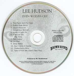 Cd lee hudson   even wolves cry cd